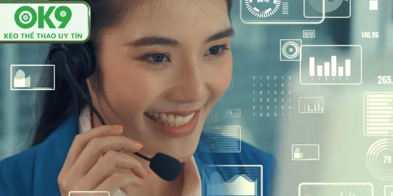 Đội ngũ hỗ trợ khách hàng trực tuyến tại OK9.