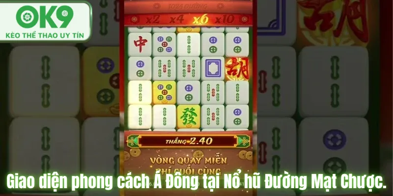 Giao diện phong cách Á Đông tại Nổ hũ Đường Mạt Chược.