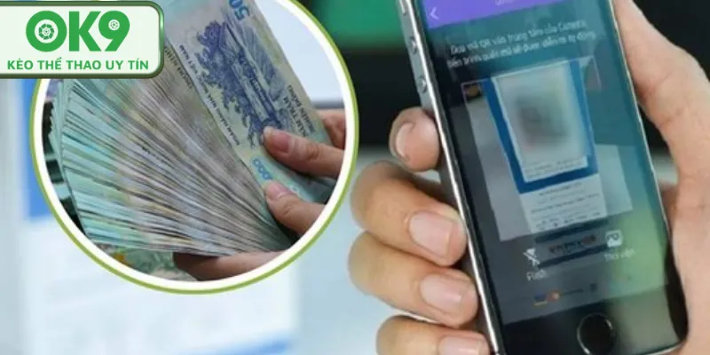 Người chơi kiểm tra giao dịch nạp tiền trên điện thoại.