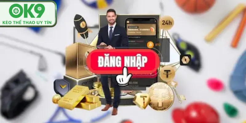 Đăng Nhập OK9 Người chơi nhập thông tin đăng nhập tài khoản.