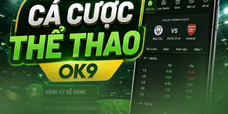 Hướng dẫn cá cược thể thao OK9 hiệu quả chuẩn cao Cá cược thể thao ok9