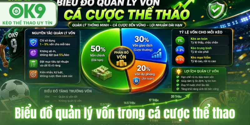 Sai lầm khi cá cược thể thao và cách tránh hiệu quả Biểu đồ quản lý vốn trong cá cược thể thaoBiểu đồ quản lý vốn trong cá cược thể thao