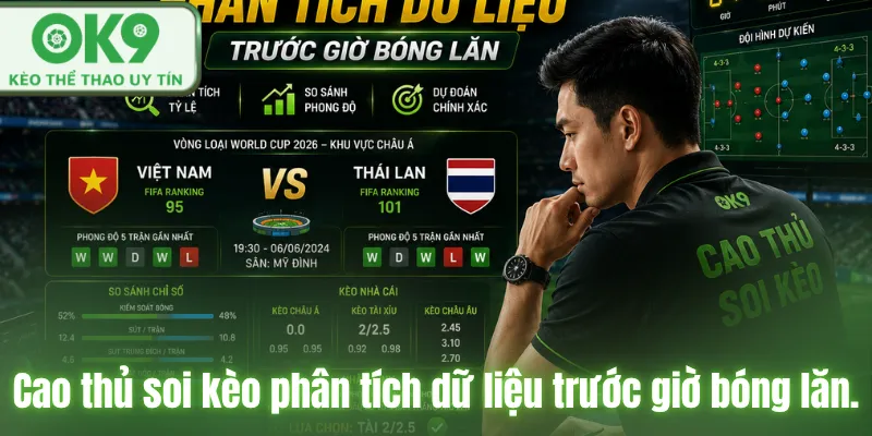 Kinh Nghiệm Soi Kèo Chuẩn Xác Từ Cao Thủ Cá Cược Tại OK9 Cao thủ soi kèo phân tích dữ liệu trước giờ bóng lăn.